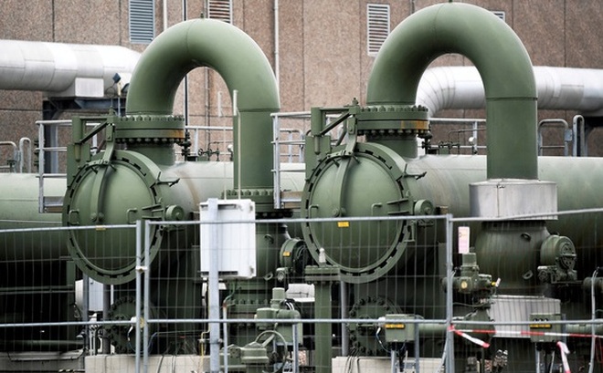 Một trạm nén khí của công ty khí đốt Hà Lan Gasunie ở Embsen, Đức, ngày 1-4-2022 - Ảnh: REUTERS