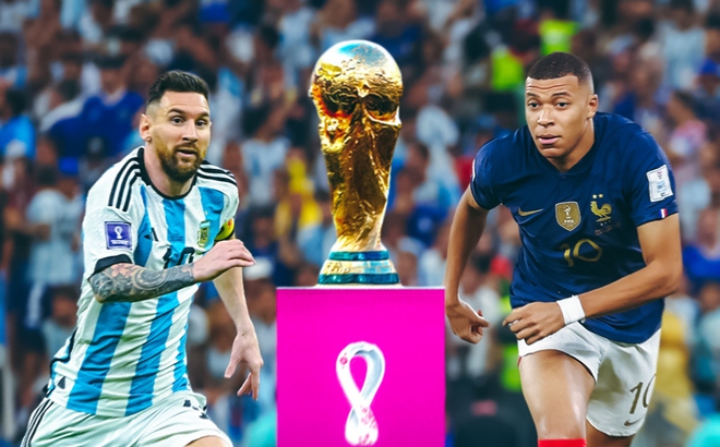 Biếm họa về Messi và Mbappe chiến đấu cho cúp vàng World Cup 2022 sẽ khiến bạn cười sảng khoái. Dù chỉ là những hình ảnh vẽ đơn giản nhưng chúng thể hiện được sự hài hước và bản lĩnh của hai cầu thủ siêu sao này trên sân.