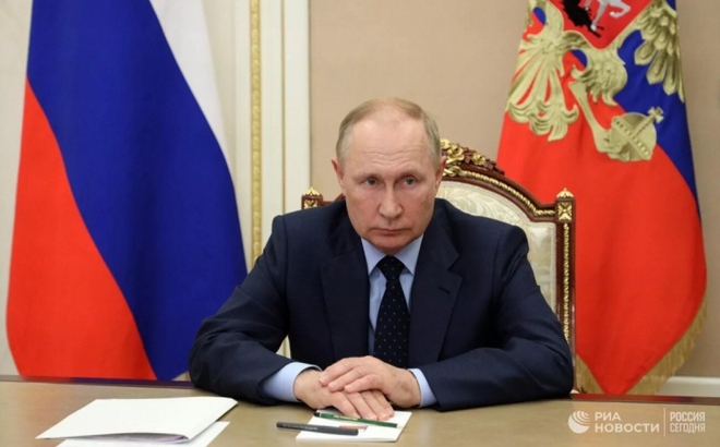 Tổng thống Nga Putin. Nguồn: Ria Novosti