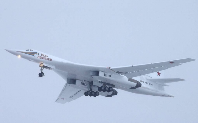 Máy bay ném bom Tu-160M của Nga. Nguồn: TASS