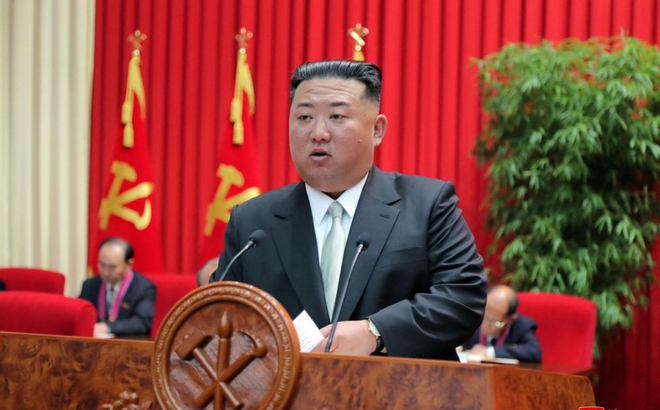 Nhà lãnh đạo Triều Tiên Kim Jong-un. Ảnh: KCNA/Reuters