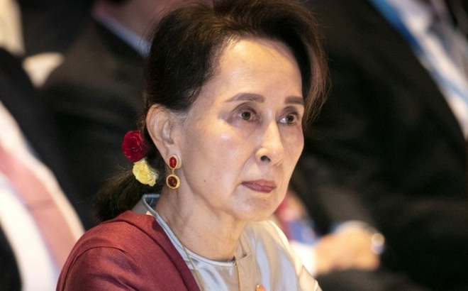 Cựu Cố vấn Nhà nước Myanmar Aung San Suu Kyi tại Hội nghị cấp cao ASEAN-Liên Hợp Quốc tổ chức tại Thái Lan vào ngày 31/1/2019. Ảnh: CNN.