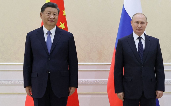 Chủ tịch Trung Quốc Tập Cận Bình và Tổng thống Nga Putin. Ảnh: Reuters