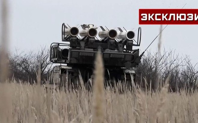 Khẩu đội Buk-M2 triển khai tác chiến ở Zaporozhye. Ảnh: Zvezda