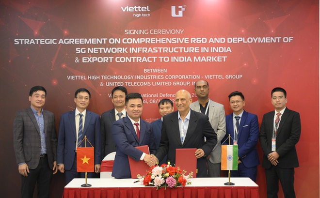 VHT đạt được thỏa thuận hợp tác triển khai thử nghiệm mạng 5G tại Ấn Độ bằng thiết bị do VHT nghiên cứu sản xuất - Ảnh: T.H.