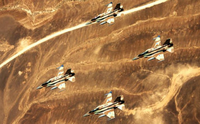 4 máy bay chiến đấu F-16 của Israel.