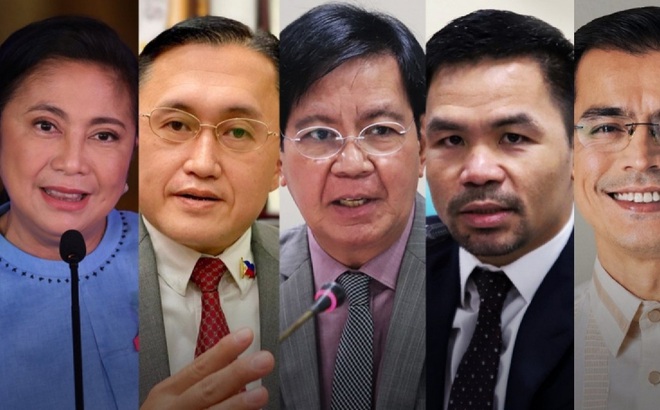 Các ứng viên tiềm năng cho cương vị Tổng thống Philippines năm 2022. (Nguồn: Inquirer)