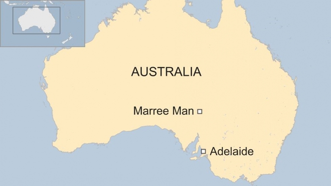 Bí ẩn bao trùm Marree Man - Tác phẩm chạm khắc cao 4,2km ở Australia - Ảnh 1.
