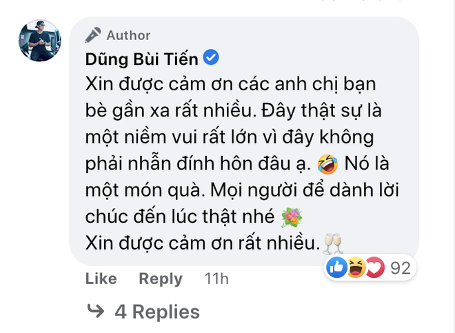 Rộ tin thủ môn Bùi Tiến Dũng kết hôn, đàng trai lên tiếng: Đây là một niềm vui lớn - Ảnh 2.