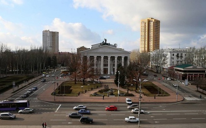 Một góc trung tâm thành phố Donetsk. (Nguồn: TASS)