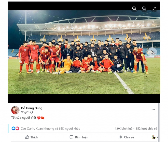 D&agrave;n sao ĐT Việt Nam phấn kh&iacute;ch sau trận thắng ĐT Trung Quốc - Ảnh 1.