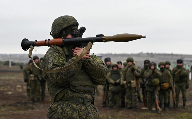 Các binh sĩ Nga trong cuộc tập trận ở vùng Rostov. Ảnh: Reuters