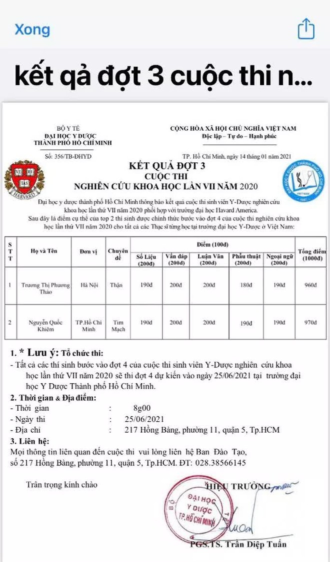 Trường ĐH Y Dược TP HCM lên tiếng vụ giả mạo bác sĩ để điều trị Covid-19 - Ảnh 2.