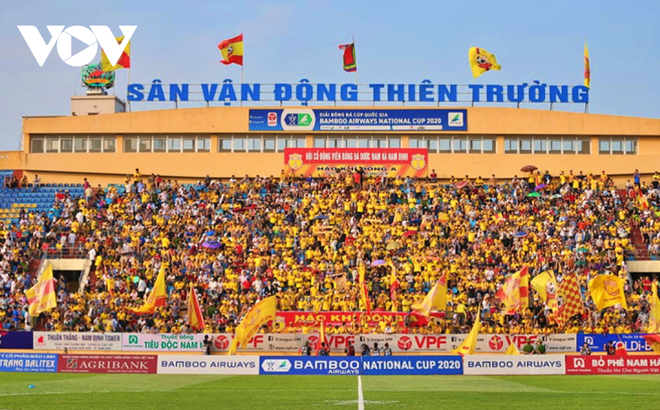 Sân Thiên Trường được đón 10.000 khán giả ở trận Nam Định vs HAGL.