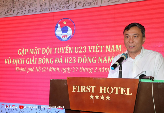 Lãnh đạo LĐBĐVN gặp mặt chúc mừng ĐT U23 Việt Nam vô địch giải U23 Đông Nam Á 2022 - Ảnh 5.