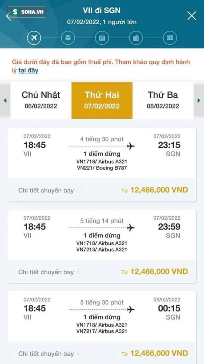 Giá vé máy bay cao kỷ lục sau Tết: Vé phổ thông bay màu, vé hạng sang cả chục triệu đồng - Ảnh 2.