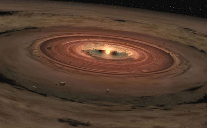 Hệ Mặt Trời sơ khai khi các hành tinh chưa thành hình - Ảnh đồ họa từ ESA