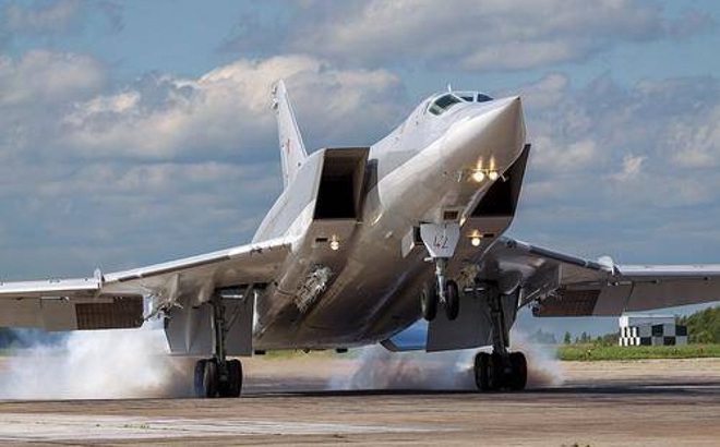 Máy bay ném bom Tu-22M3. Ảnh: TASS