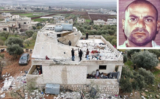 Thủ lĩnh IS tự sát trong căn nhà ở tỉnh Idlib của Syria để tránh bị Mỹ bắt giữ. (Ảnh: The Times)