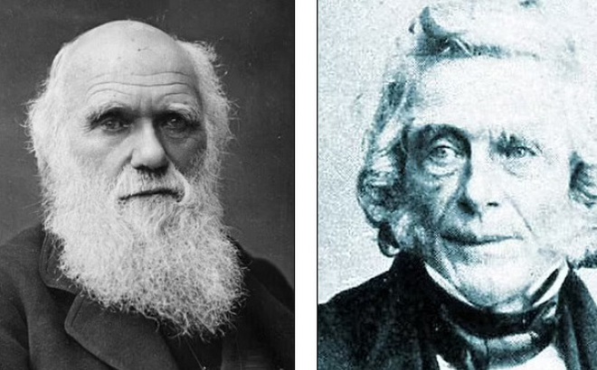 Charles Darwin (trái) và Patrick Matthew. Ảnh: Dailymail