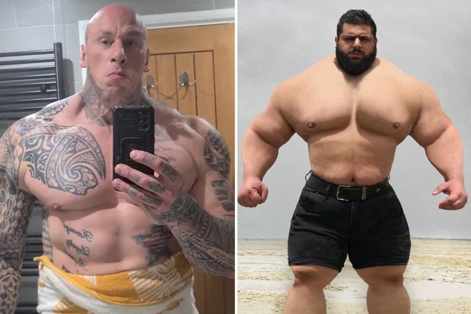 Hulk Iran gây thất vọng với hình ảnh ngoài đời, bị Martyn Ford dễ dàng đẩy ngã - Ảnh 3.