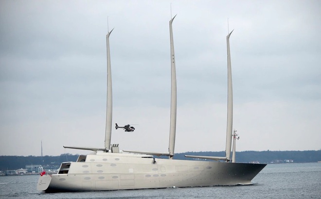 Du thuyền Sailing Yacht A. Ảnh: AFP