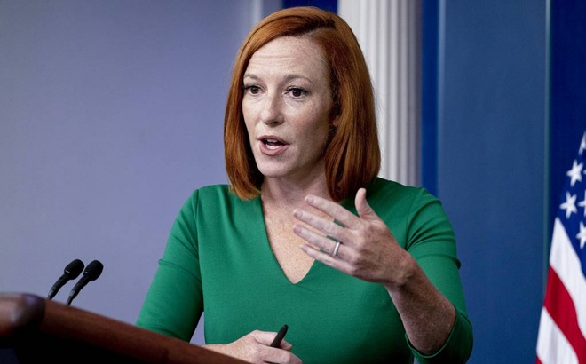 Thư ký báo chí Nhà Trắng Jen Psaki. Ảnh: AP