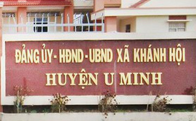 UBND xã Khánh Hội nơi ông Vinh công tác (ảnh CT.V)