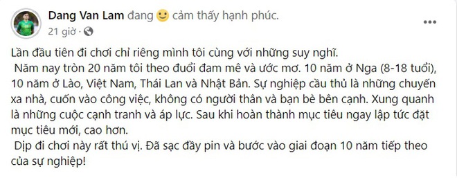 Đặng Văn Lâm trải lòng khi 1 mình ghé thăm đền ngàn cổng - Ảnh 1.