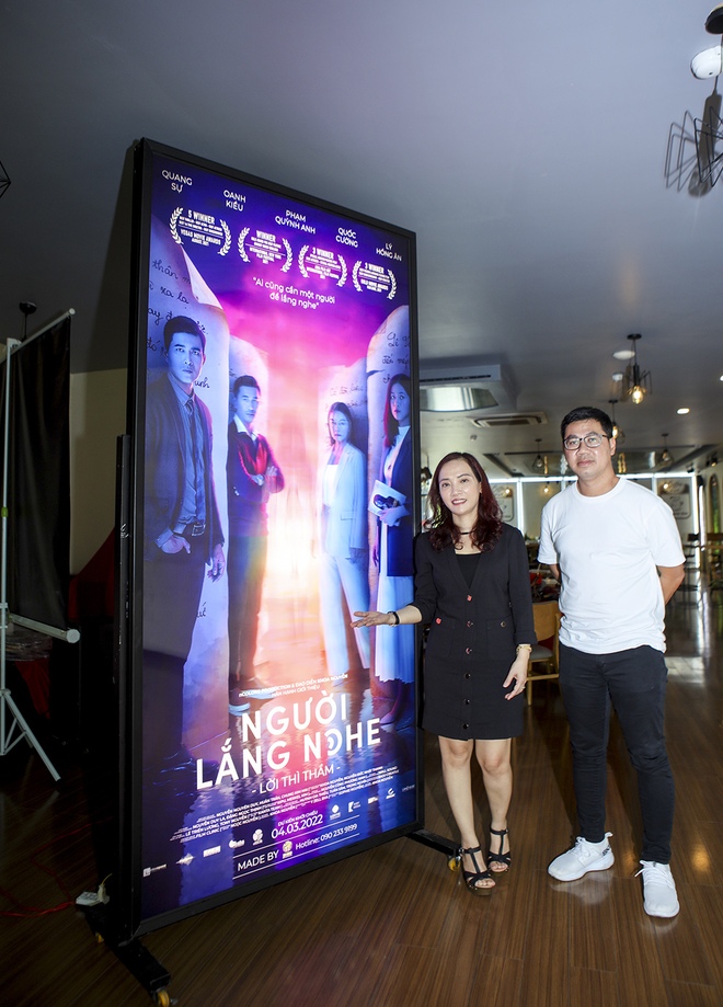 Hé lộ poster độc đáo phim điện ảnh mới của Quang Sự, Phạm Quỳnh Anh - Ảnh 5.