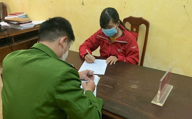 Lê Thị Hà Giang khai báo tại cơ quan Công an