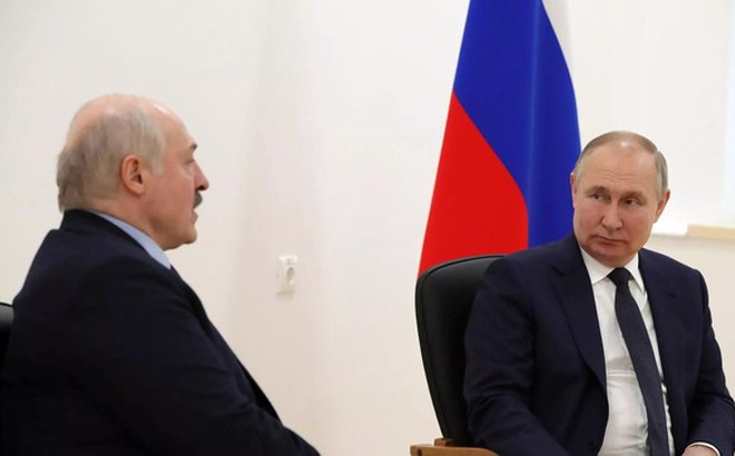 Tổng thống Nga Vladimir Putin và Tổng thống Belarus Alexander Lukashenko. Ảnh: Sputnik