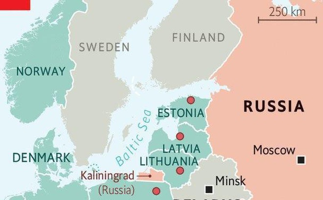 Màu xanh là các quốc gia thành viên NATO ở châu Âu. Ảnh: The Economist