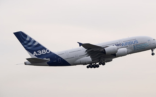 Máy bay chở khách Airbus A380. Ảnh: CNN