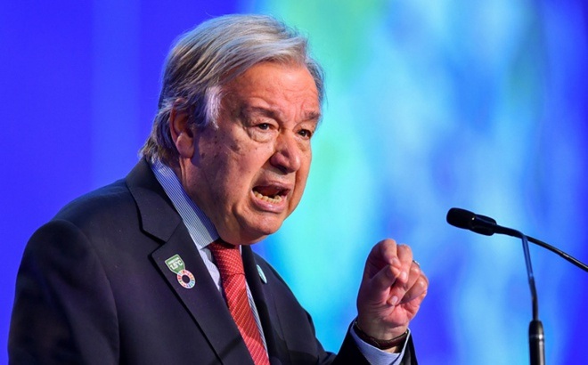 Tổng thư ký Liên Hợp Quốc Antonio Guterres. Ảnh: Reuters.