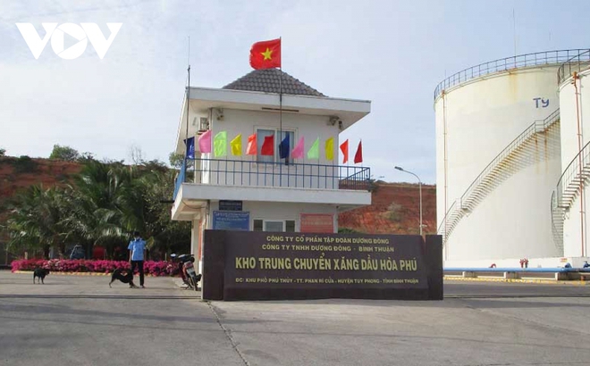 Trụ sở Công ty Đông Dương ở Hoà Phú, Tuy Phong, Bình Thuận (Ảnh: Đoàn Sĩ)