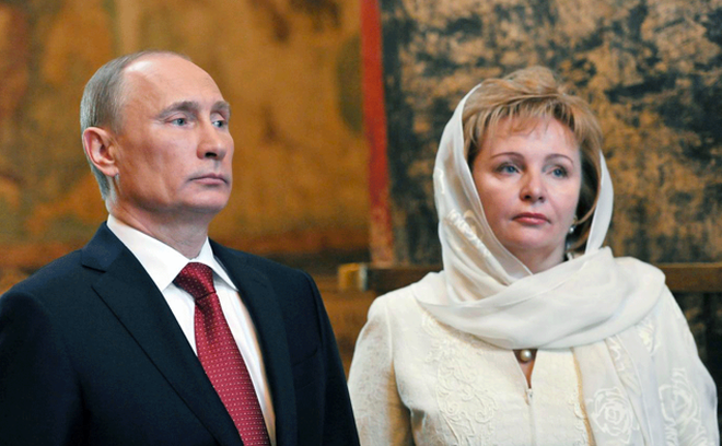 Tổng thống Nga Vladimir Putin và Phu nhân Lyudmila Putina hồi chưa ly dị