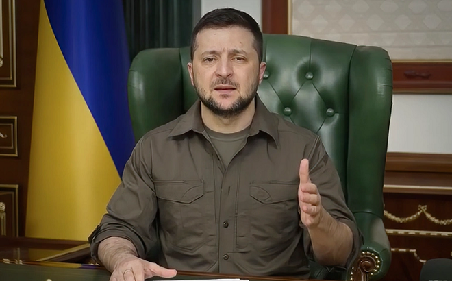 Tổng thống Ukraine Zelensky.