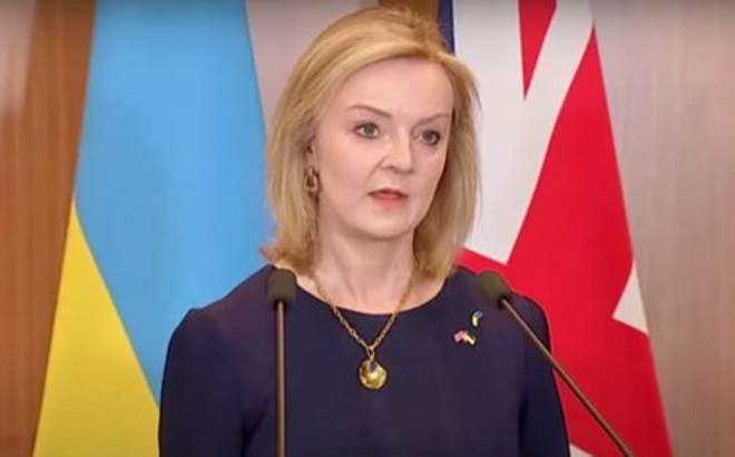 Ngoại trưởng Anh Liz Truss. Nguồn: Sky News