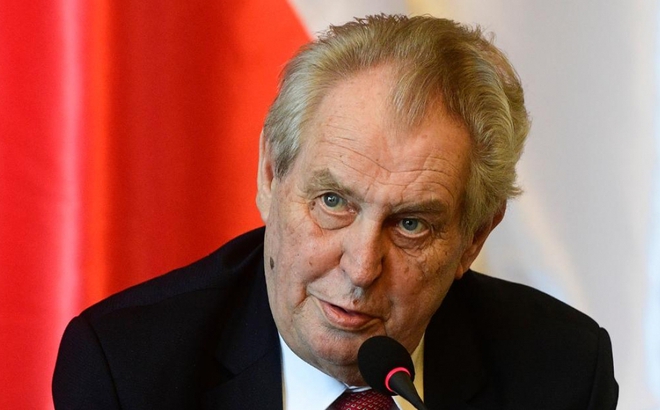 Tổng thống Séc Milos Zeman. Ảnh: AP