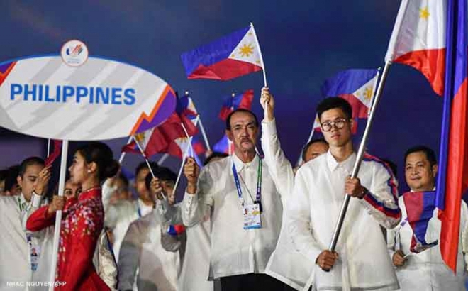 Đoàn thể thao Philippines tại Sea Games 31 (Nguồn : AFP)