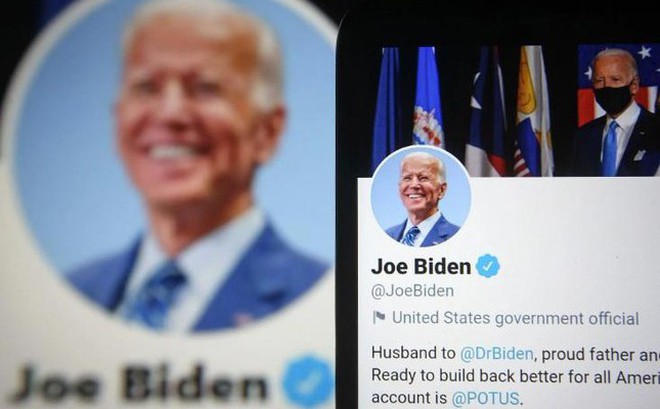 Gần 50% số tài khoản theo dõi Tổng thống Mỹ Joe Biden trên Twitter là giả. (Ảnh: Getty)