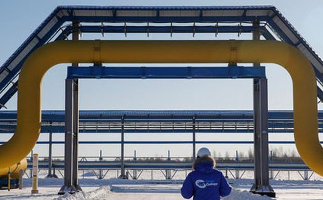Một phần đường ống dẫn khí đốt của Tập đoàn Gazprom ở vùng Amur - Nga Ảnh: Reuters