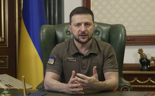 Tổng thống Ukraine Volodymyr Zelensky. (Ảnh: AP)