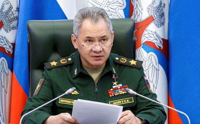 Bộ trưởng Quốc phòng Nga Sergei Shoigu. Ảnh AP.