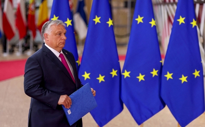 Thủ tướng Hungary Orban. Ảnh: Reuters.