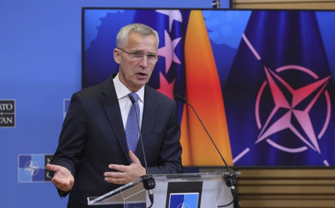 Tổng Thư ký NATO Jens Stoltenberg. Ảnh: AP