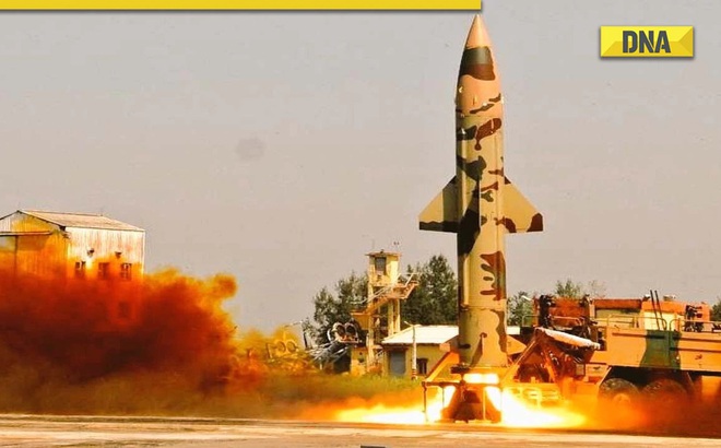 Ấn Độ tiếp tục thử thành công tên lửa có khả năng mang đầu đạn hạt nhân. Ảnh: dnaindia.com