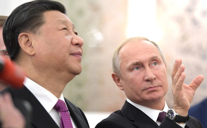 Chủ tịch Trung Quốc Tập Cận Bình và Tổng thống Nga Vladimir Putin