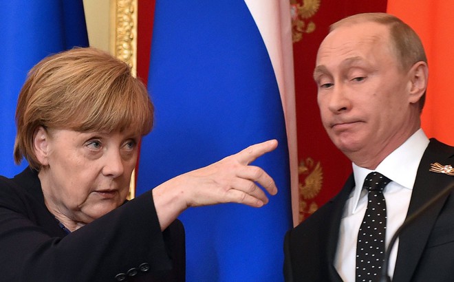 Cựu Thủ tướng Đức Angela Merkel và Tổng thống Nga Vladimir Putin